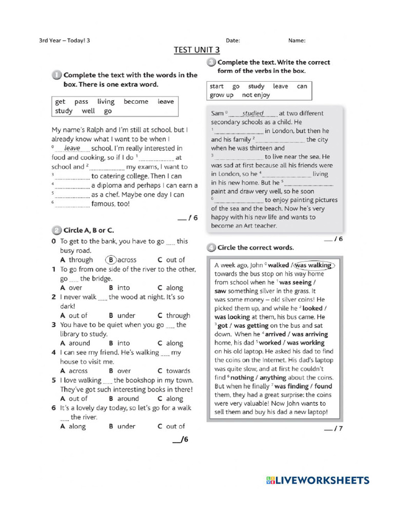 Test Alma Unit 3 | PDF