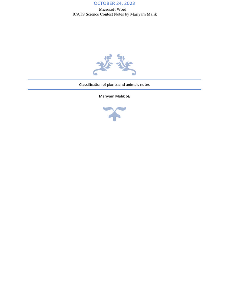 Classification intelligence overview