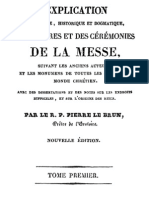 Explication Littérale, Historique Et Dogmatique Des Prières Et Des Cérémonies de La Messe (Tome 1)