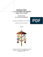 Centres de Messe Non Una Cum 2019