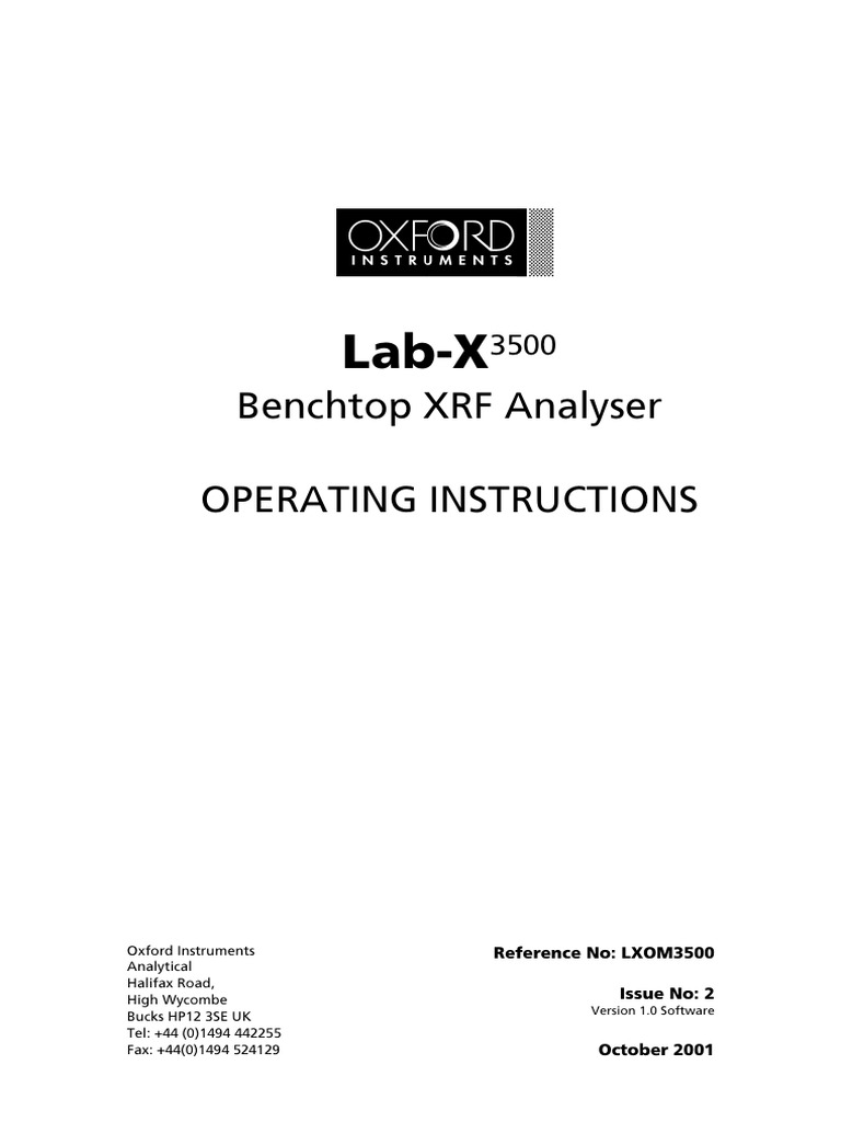 LabX 3500 User Manual PDF