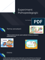 Experiment Psihopedagogic