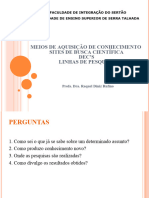 AULA 02 - Sites de Busca, DEC'S e Linhas de Pesquisa