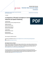 A Comparison of Phonetic Convergence in Conversational Interactio