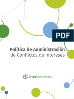 Política de Administración de Conflictos de Intereses