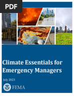 FEMA Climate Essentials For Emergency Managers