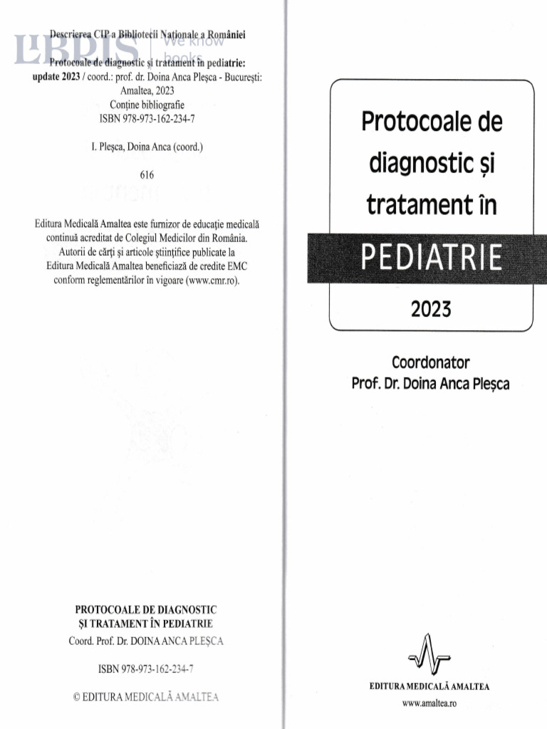 Protocoale de diagnostic în pediatrie 2023 | PDF | Clinical Medicine ...
