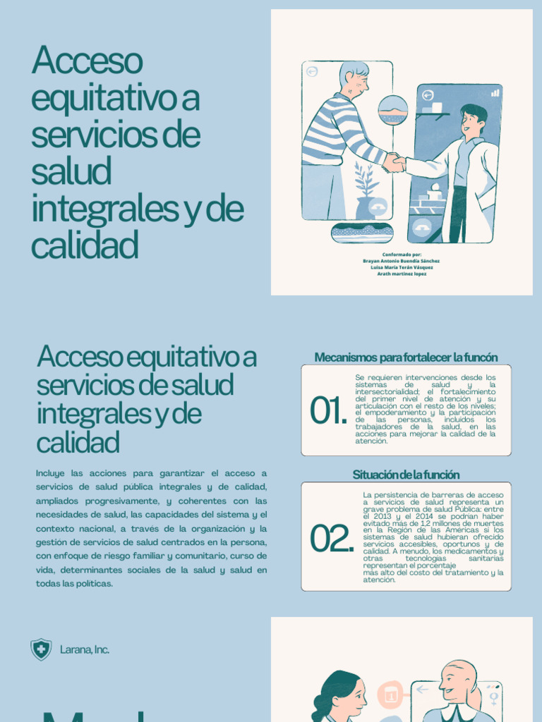 Acceso Equitativo a Salud Integral | PDF