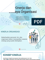 Kinerja Dan Budaya Organisasi Kelompok 5