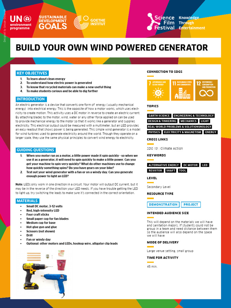 Build Your Own Wind Powered Generator | PDF | Electric Generator