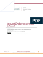 La Red Social Facebook Como Dispositivo de Control. Una Mirada Desde La Filosofía de Foucault