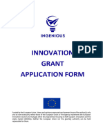 Ingenious Innovation Grant Application Form