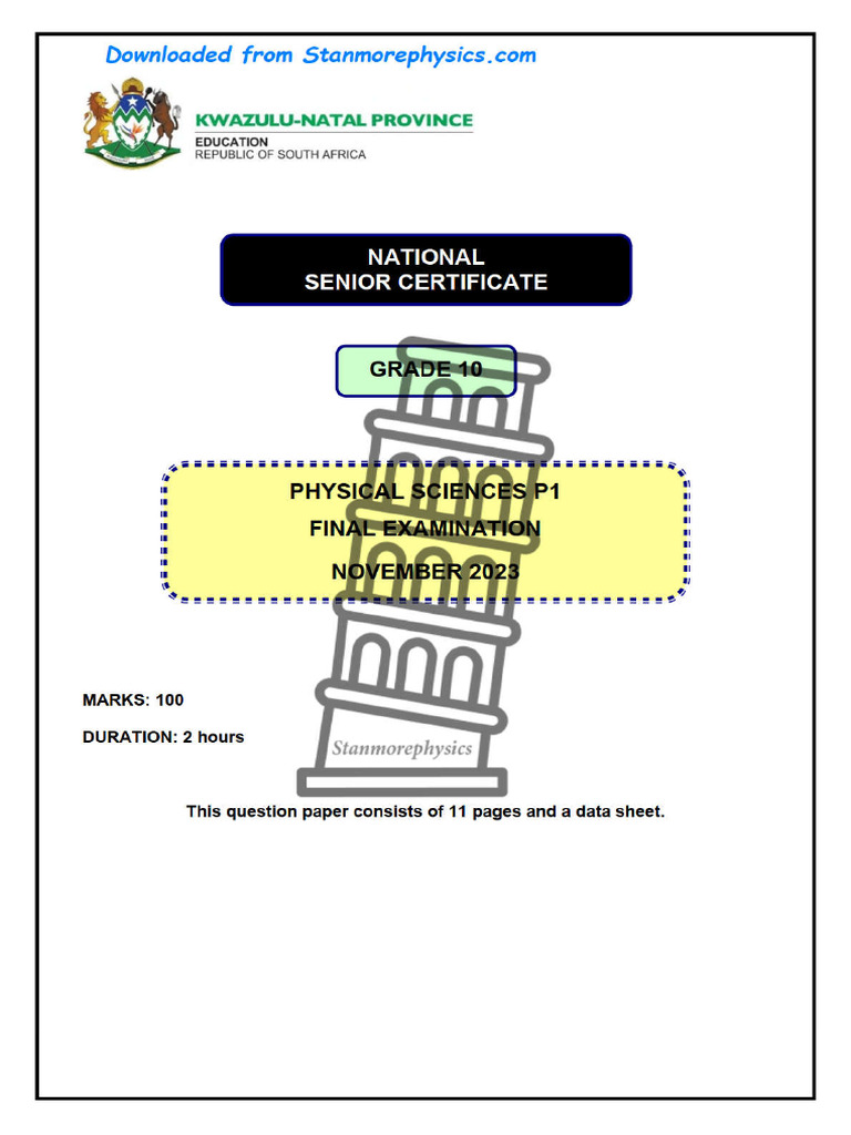 PHYSICAL SCIENCE GRADE 10 EXAM GUIDELINES 2023 PDF DOWNLOAD visual data 6