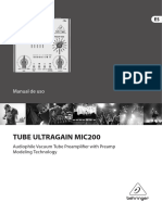 Tube Ultragain Mic200: Manual de Uso