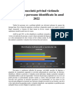 Analiză A Victimelor Traficului de Persoane Identificate În 2022