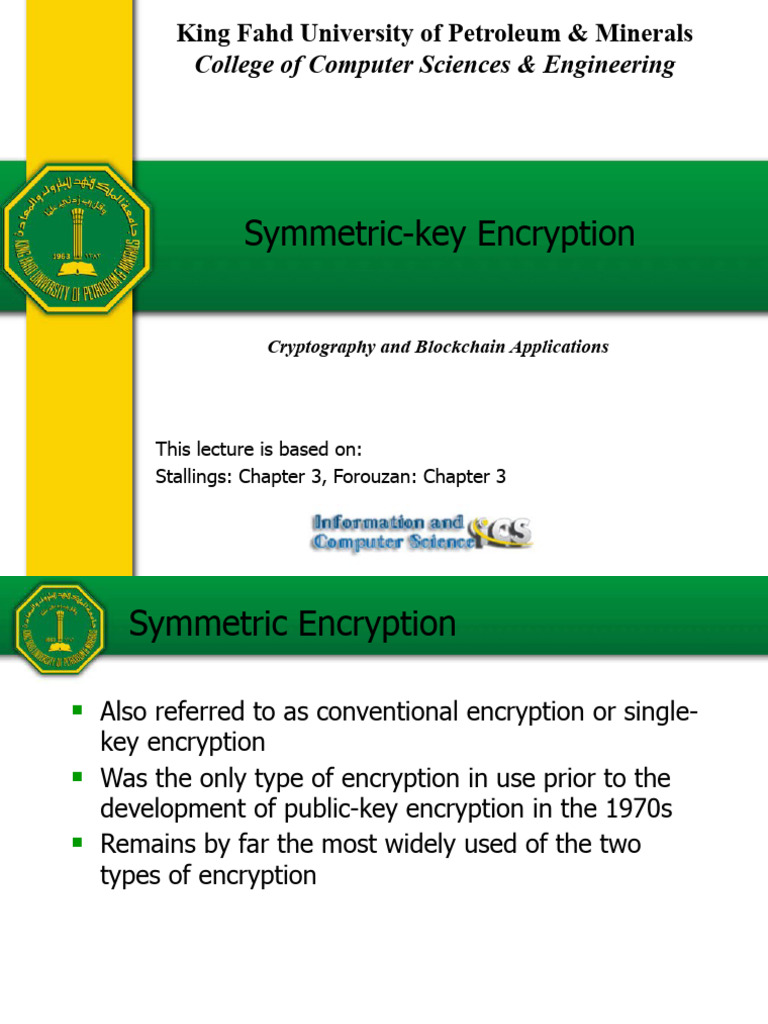 P02-Symmetric-key Encryption 3 | PDF | Cryptography | Cryptanalysis