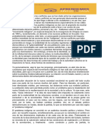 Somos Testigos de Todos Los Conflictos Que Se Han Dado Entre Las Organizaciones Indígenas y El Gobierno