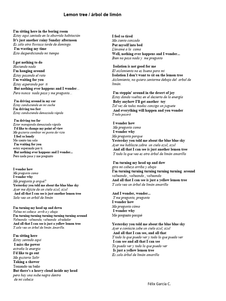 Letra y traducción de 
