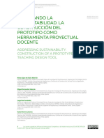 Abordando La Sustentabilidad. La Construcción Del Prototipo Como Herramienta Proyectual Docente