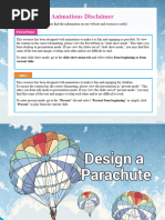 Parachute Design and Testing Activity | PDF | Parachute | Parachuting