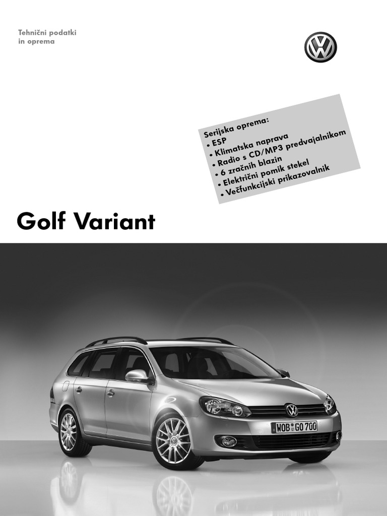 Golf Variant Tehnicni | PDF