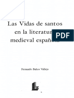 Baños, Fernando - Vidas de Santos Literatura Medieval