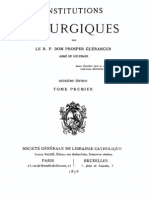 Institutions Liturgiques (Tome 1)