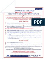 Covid-19 Information Voyageurs FR 23.04.2021