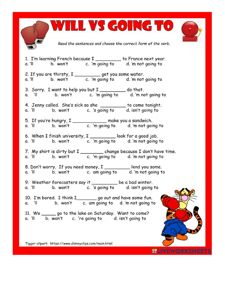 Will Vs Going To Pdf