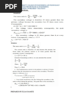 Answer Keys On Transformer