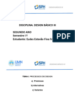 Disciplina: Design Básico Iii Segundo Ano Semestre I º Estudante: Eudes Estevão Fina Francisco