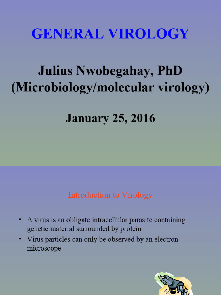 Introduction to General Virology | PDF | Virus | Sense (Molecular Biology)