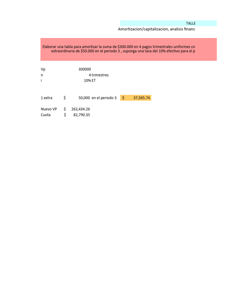 Taller 2 Matematica Financiera | PDF | Finanzas y dinero