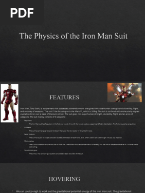 The Physics of the Iron Man Suit Ppt