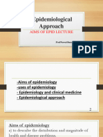 Aims of Epid Lecture