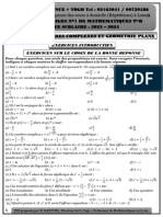 TD E+ Nombres Complexes 2023