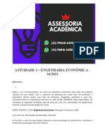 6495 Assessoria Atividade 3 - Engenharia Econômica - 54 2023