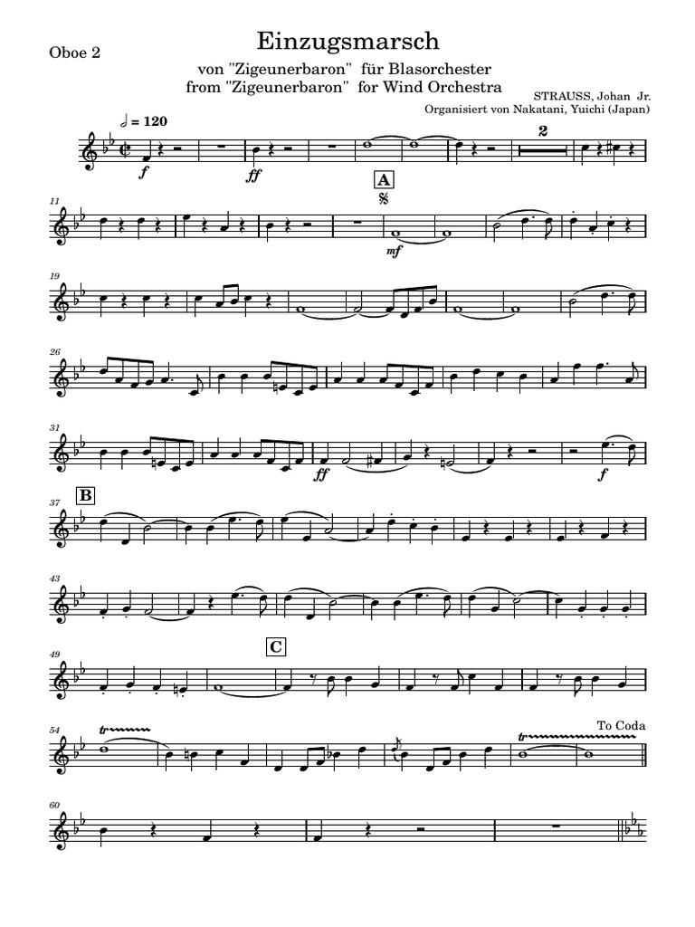IMSLP851777 PMLP61434 Einzugsmarsch 05 Oboe 2 PDF Classical Music