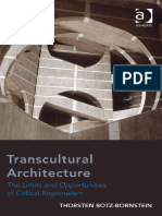 Transcultural Architecture The Limits and Opportunities of Critical Regionalism 9781472463425 1472463420