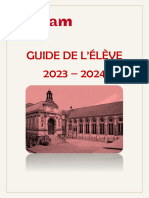 Guide de L'élève 2023-2024
