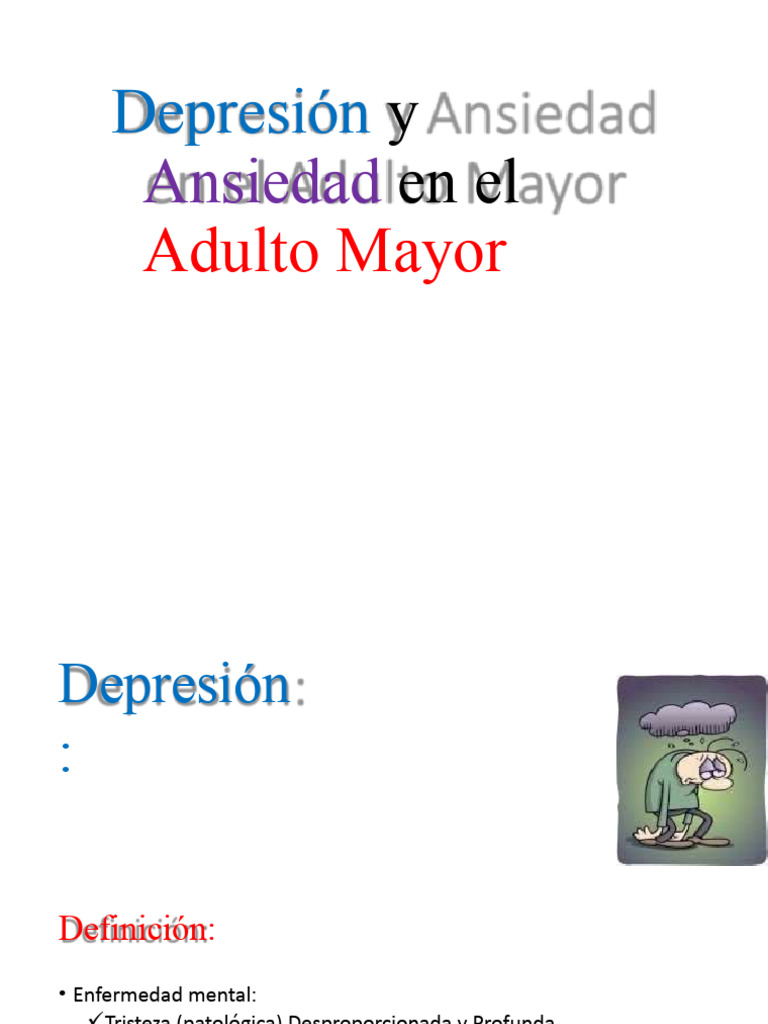 Depresión y Ansiedad en Adultos Mayores | PDF | Depresión (estado de ...