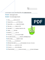 Present Tense Exercise 9