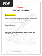 Thermochemistry Class 11 Chemistry Notes