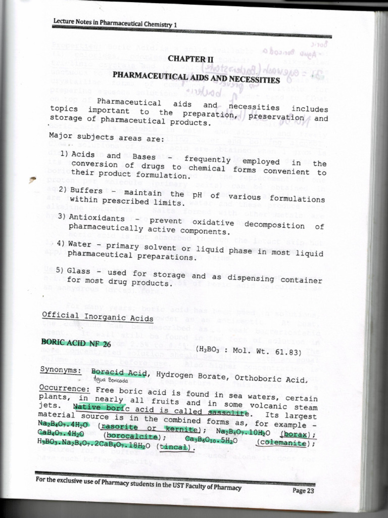 Pharmaceutical Aids and Necessities PDF