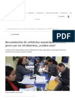 Recaudación de Arbitrios Municipales Crece, Pero Cae en 8 Distritos, ¿Cuáles Son - Arbitrios - Municipalidades - Trámites - ECONOMIA - GESTIÓN