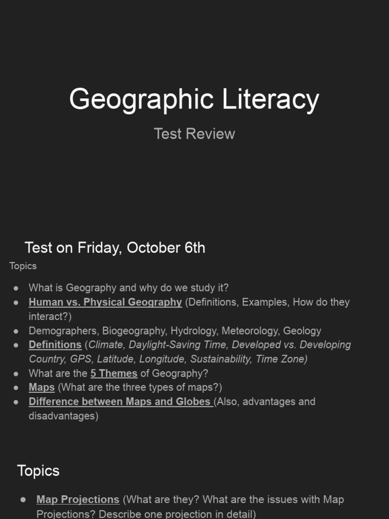 Unit 1 Test Review 2023 PDF