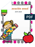 Planeación Anual para Preescolar 2019 - 2020