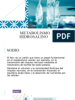 Metabolismo Hidrosalino: Dra. Sandra Cardozo