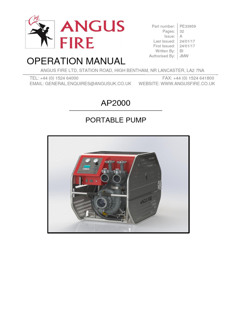 PE33959 AP2000 Pump OM A PDF Pump Machines