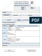 Sesión de Aprendizaje 2023 Formato